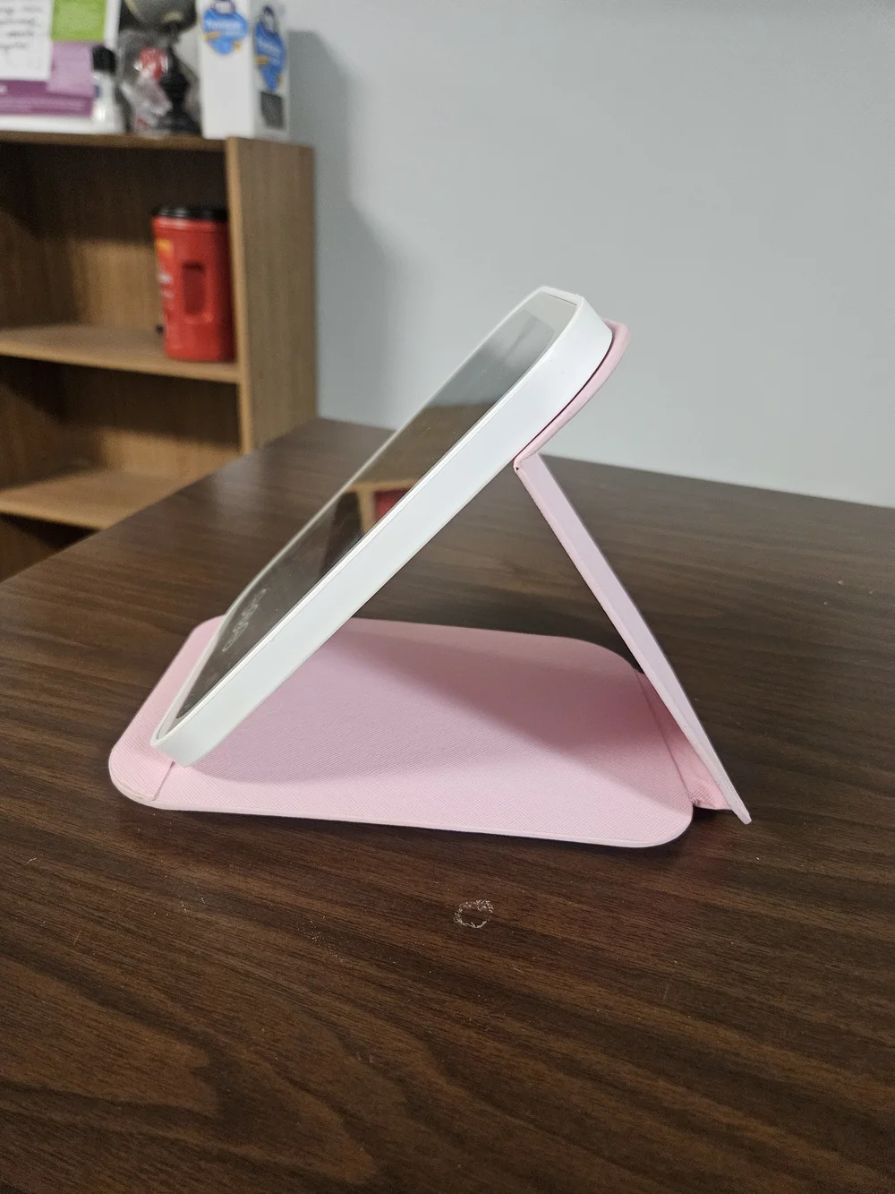 Lighted Vanity Mirror - Pink Frame
